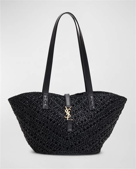 ysl small basket raffia tote bag|YSL rive gauche tote bag.